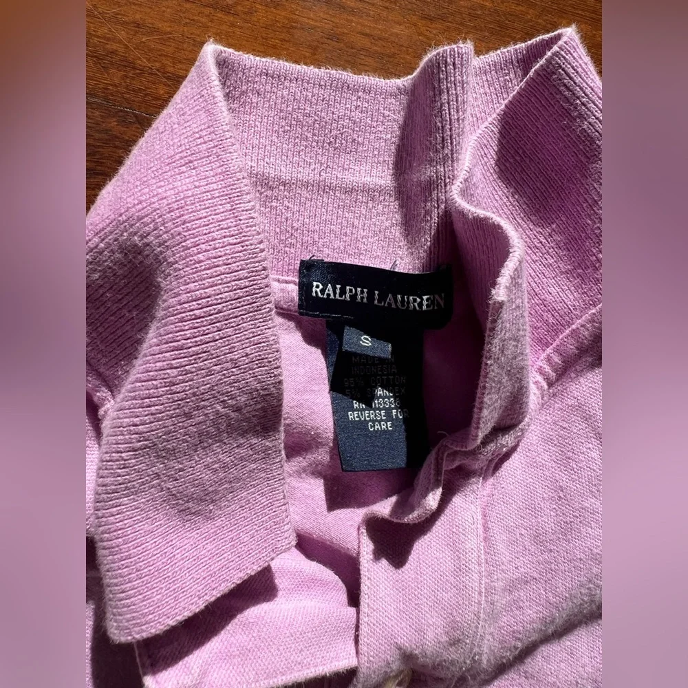 Ralph Lauren Kids VTG Y2K Lilac Purple Polo Shirt